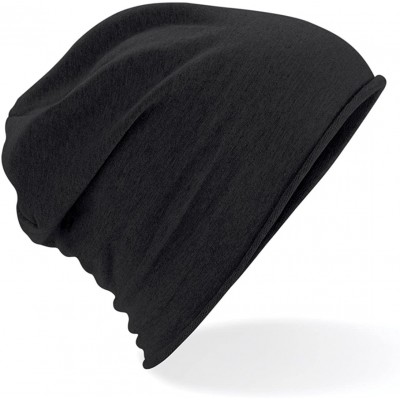 Skullies & Beanies Jersey Beanie - 5 Colours Available - Heather Grey - CX128O0TCL7 $10.65
