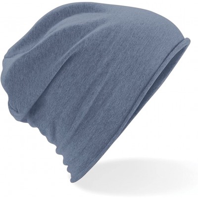 Skullies & Beanies Jersey Beanie - 5 Colours Available - Heather Grey - CX128O0TCL7 $10.65
