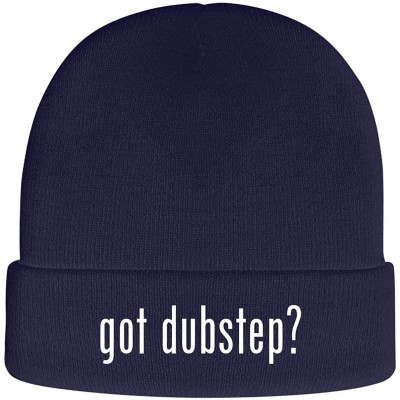 Skullies & Beanies got Dubstep? - Soft Adult Beanie Cap - Navy - CJ18AXDK6KM $22.24