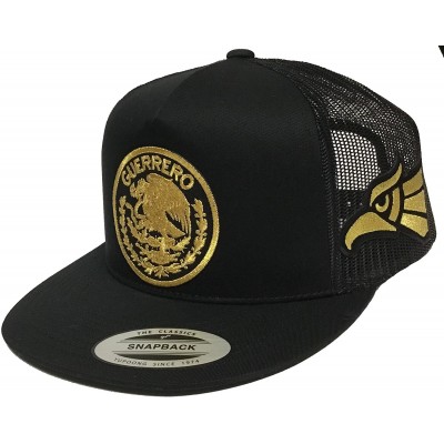 Baseball Caps Guerrero 3 Logos 2 Aguilas doradas A Los Lados Hat Mesh Black - C01890SUWRW $25.61