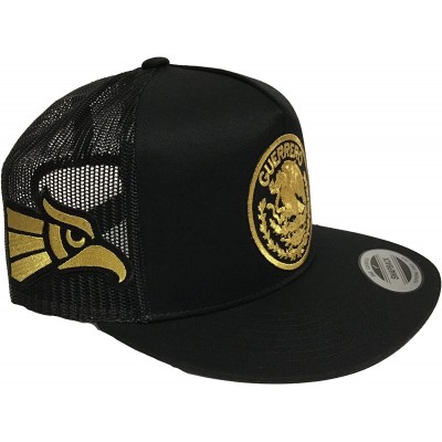 Baseball Caps Guerrero 3 Logos 2 Aguilas doradas A Los Lados Hat Mesh Black - C01890SUWRW $25.61