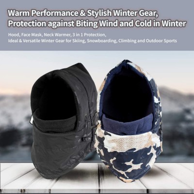 Balaclavas Winter Warmer Wind Resistant Mask Face Hood Haevy Balaclava Unisex - 06_navy - C91943R3RZW $11.86