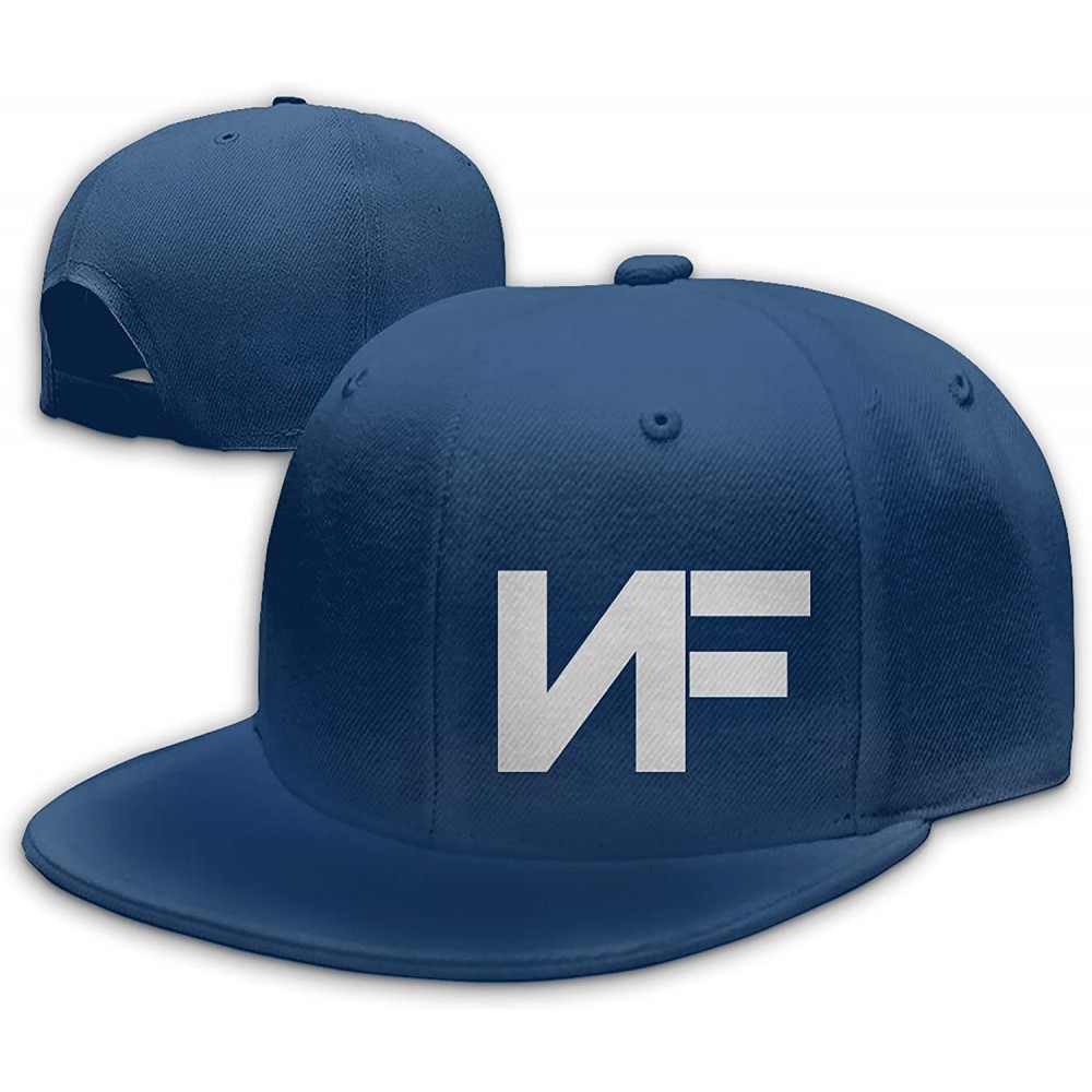 Baseball Caps Adjustable NF Stylish Flat Baseball Cap Youth Snaback Hip Hop Hats for Men/Women - Navy - CH18HDKA8XY $11.09
