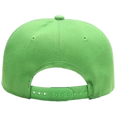 Baseball Caps Men Women Custom Flat Visor Snaoback Hat Graphic Print Design Adjustable Baseball Caps - Dark Green - CL18HCQ44...