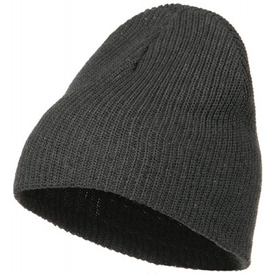 Skullies & Beanies Eco Cotton Ribbed XL Classic Beanie - Charcoal - CI115EH799L $18.57