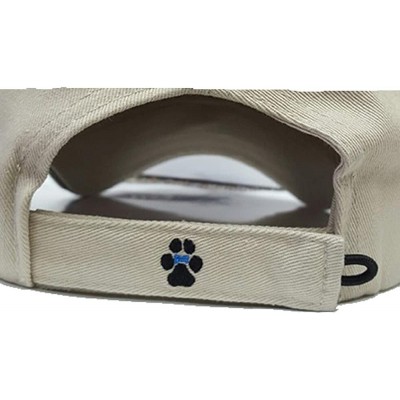 Baseball Caps Dachshund Miniature Low Profile Baseball Cap with Zippered Pocket. - Khaki - C6128IX5XJP $24.61