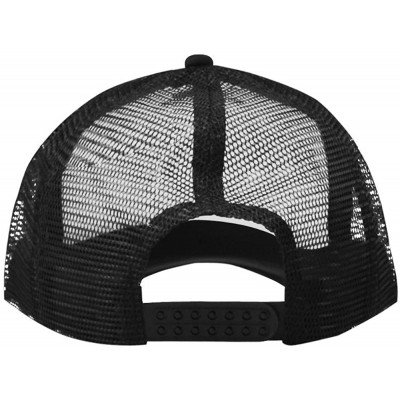 Skullies & Beanies Wyoming State Flag Classic Vintage Mesh Trucker Cap Baseball Hat Black - C8189HNIGC2 $31.79