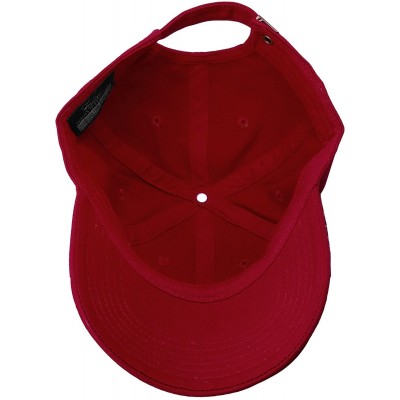 Baseball Caps Classic Baseball Cap Dad Hat 100% Cotton Soft Adjustable Size - Wine - C411AT3WSYF $7.51