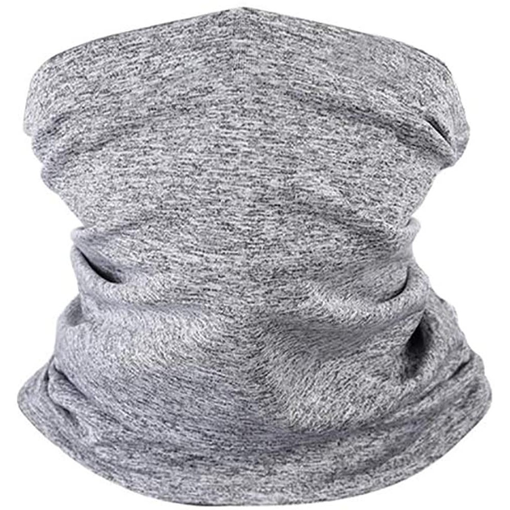 Balaclavas 2+5Soft Common Neck Gaiter Warmer Anti-dust Cover Face Scarf Winter Balaclava Scarf Cover Gray - CD197RGXD8Z $16.47