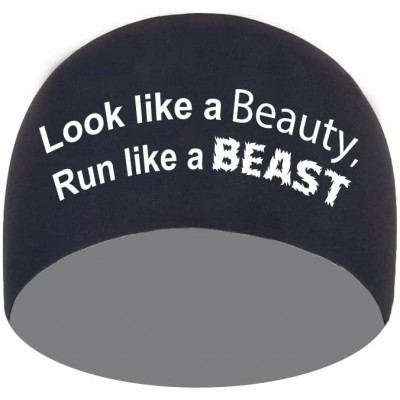 Headbands Look Like A Beauty Run Like A Beast" Moisture Wicking 4" Headband- One Size- Black - CU11MB431GF $10.86
