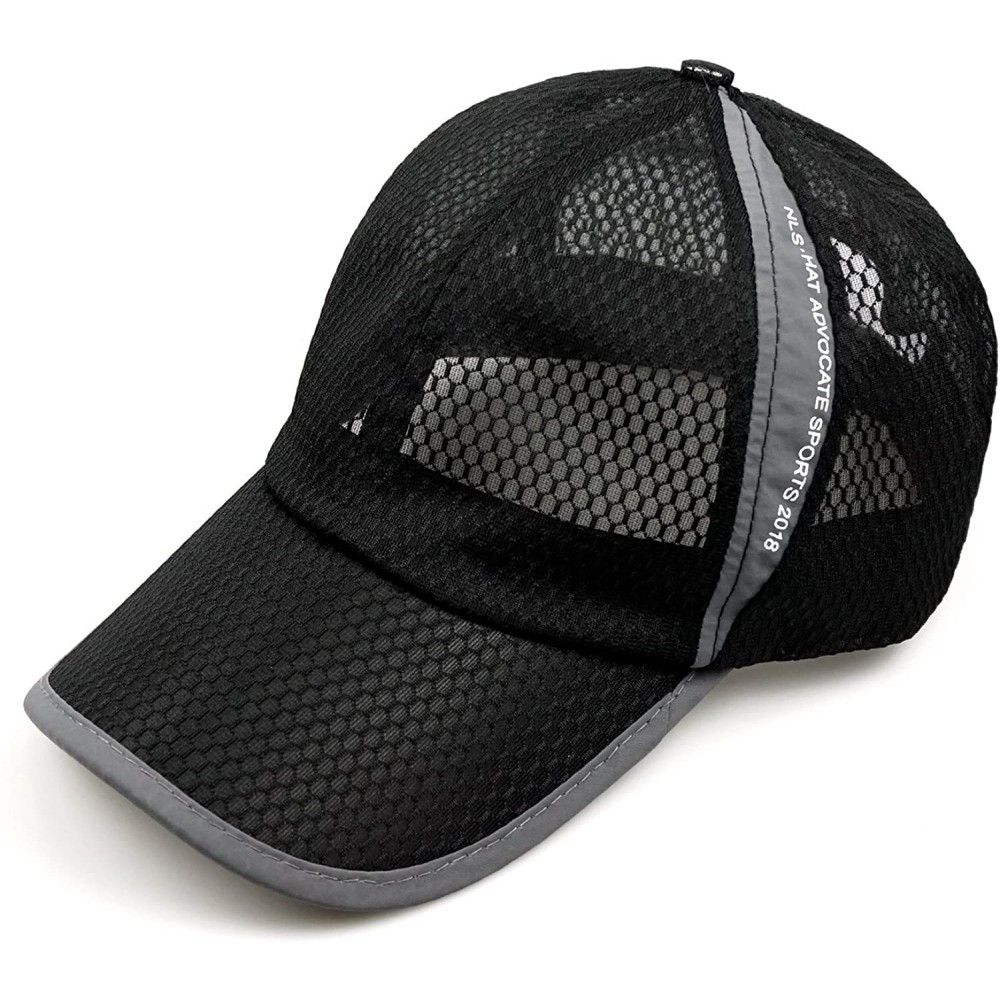 Baseball Caps Lightweight Breathable Outdoor Baseball Fishing - Black - CS18NARX9XO $8.79