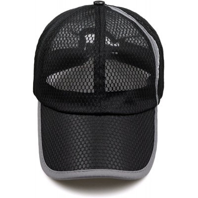 Baseball Caps Lightweight Breathable Outdoor Baseball Fishing - Black - CS18NARX9XO $8.79