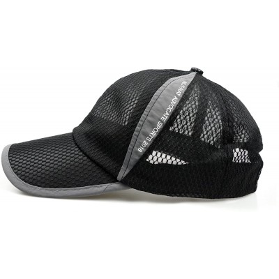 Baseball Caps Lightweight Breathable Outdoor Baseball Fishing - Black - CS18NARX9XO $8.79
