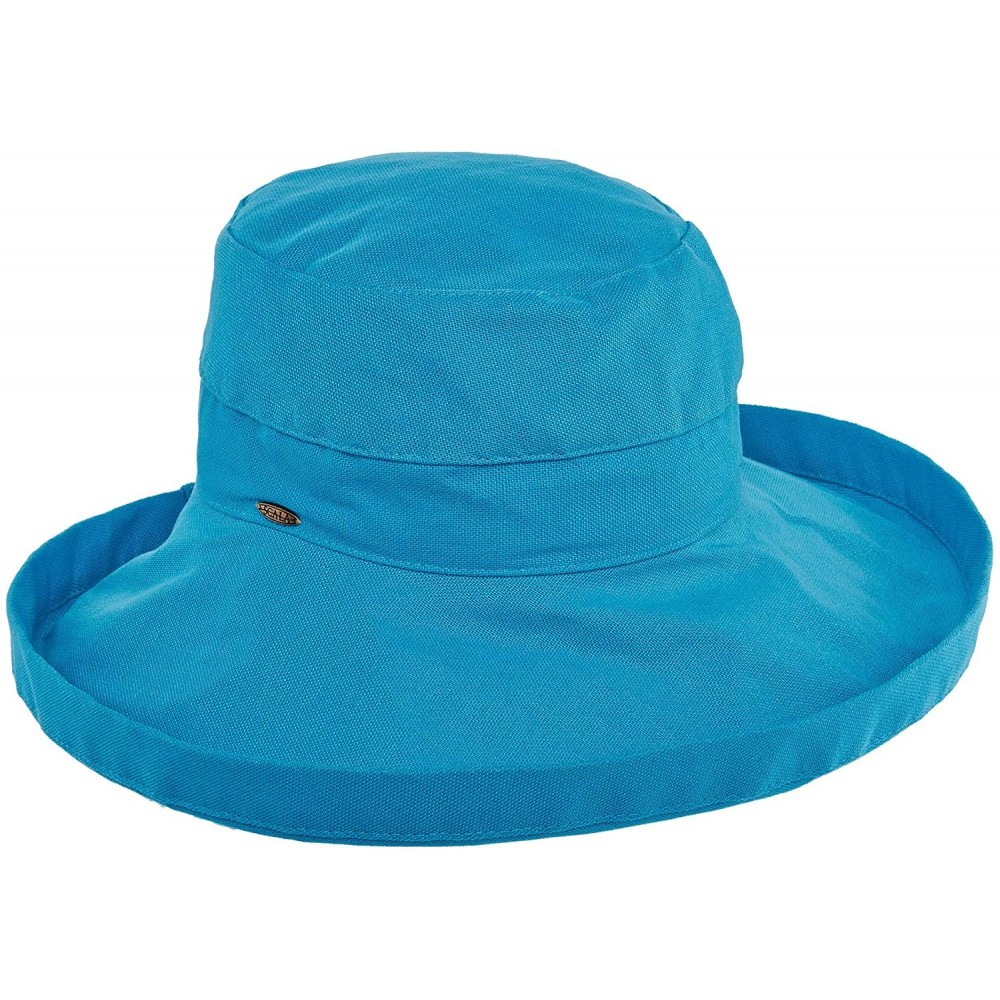 Sun Hats Women's Cotton Hat with Inner Drawstring and Upf 50+ Rating - Azure - CD11EPT13O1 $38.85