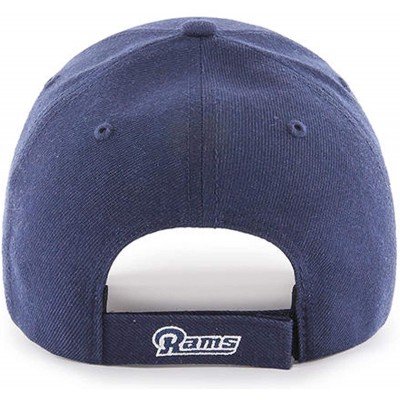 Baseball Caps Men's Los Angeles Rams NFL MVP Adjustable One Size Hat - '47 Brand - CX18LMEQMZT $22.05