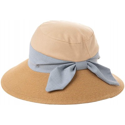 Newsboy Caps Womens UPF50+ Linen/Cotton Summer Sunhat Bucket Packable Hats w/Chin Cord - 00772_kaiki - CS18UY6IHI0 $21.07