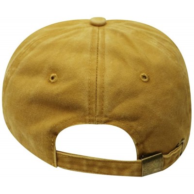 Baseball Caps Sloth Cotton Baseball Dad Caps - Qv440 Vintage Gold - CJ18EOL6GTW $14.34