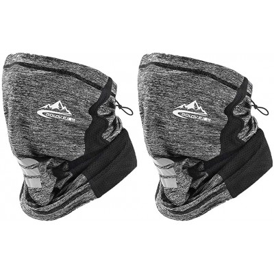 Balaclavas Unisex Seamless Face Balaclavas Adjustable - Grey(2 Pcs) - CH198R8W2AK $25.51