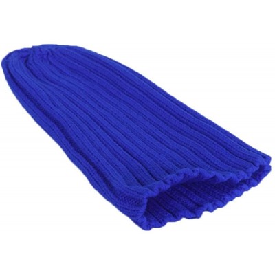 Skullies & Beanies 12.5 inch Long Knitted Beanie - Royal - CX12OCL9S2Y $11.27