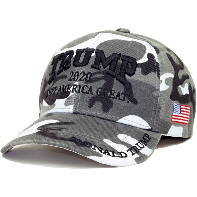Baseball Caps Trump 2020 Keep America Great Embroidery Campaign Hat USA Baseball Cap - Camo 03 - C418EIANSUQ $12.99