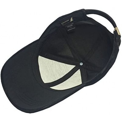 Baseball Caps Genuine Suede Leather Unisex Baseball Caps Made in USA - Dark Brown - CB11GL9IY3V $14.26