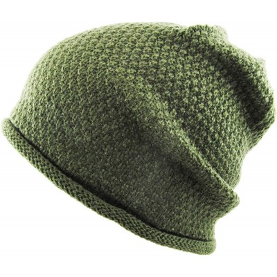 Skullies & Beanies Men Women Knit Winter Warmers Hat Daily Slouchy Hats Beanie Skull Cap - 5.08) Lightweight Baggy Olive - CG...