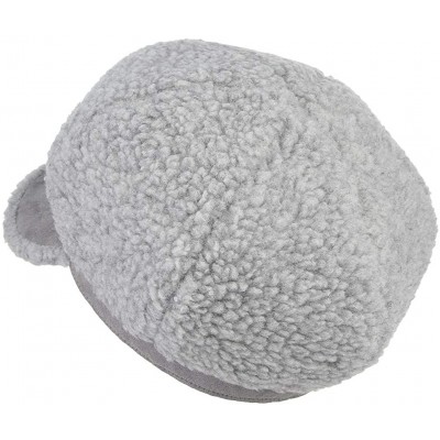 Newsboy Caps Women's Winter Fleece Suede Cabbie Newsboy Beret Hat Warm Casual Paperboy Visor Hat Cap - Grey - CG18IRGCDQY $8.33