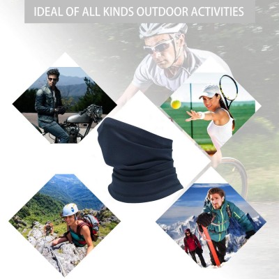 Balaclavas Summer Neck Gaiter Face Scarf/Neck Cover/Face Cover for Running Hiking Cycling - Dark Blue - CJ18YYZM3ZA $11.26