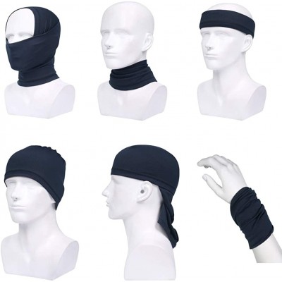 Balaclavas Summer Neck Gaiter Face Scarf/Neck Cover/Face Cover for Running Hiking Cycling - Dark Blue - CJ18YYZM3ZA $11.26