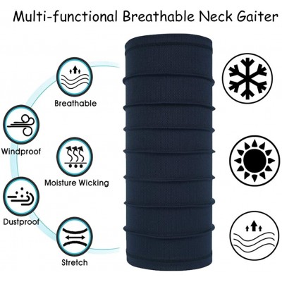 Balaclavas Summer Neck Gaiter Face Scarf/Neck Cover/Face Cover for Running Hiking Cycling - Dark Blue - CJ18YYZM3ZA $11.26
