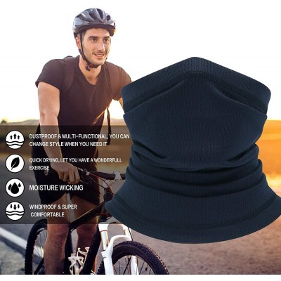 Balaclavas Summer Neck Gaiter Face Scarf/Neck Cover/Face Cover for Running Hiking Cycling - Dark Blue - CJ18YYZM3ZA $11.26