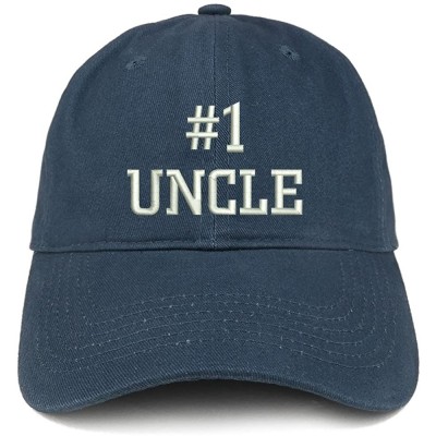 Baseball Caps Number 1 Uncle Embroidered Low Profile Soft Cotton Baseball Cap - Navy - C5184UW8MC3 $14.97