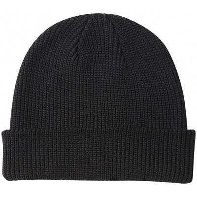 Skullies & Beanies Slouchy Beanie Hats Winter Knitted Caps Soft Warm Ski Hat Unisex - Black - CW186ZYOHZD $7.72