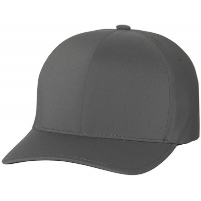 Baseball Caps Flexfit Men's Seamless Fitted Flexfit Delta Cap- DK Grey- S/M - CY18R7ARU7W $11.07