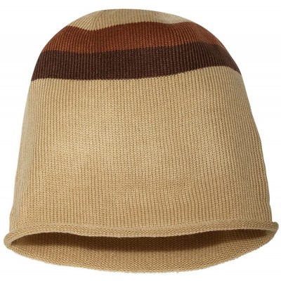 Skullies & Beanies AH91 - Oversized Beanie - Tan/ Brown - CH11J95BJXV $11.86