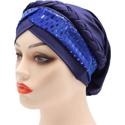 Skullies & Beanies Chemo Cancer Head Hat Cap Ethnic Bohemia Pre-Tied Twisted Braid Hair Cover Wrap Turban Headwear - C0198MYU...