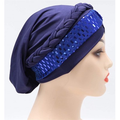 Skullies & Beanies Chemo Cancer Head Hat Cap Ethnic Bohemia Pre-Tied Twisted Braid Hair Cover Wrap Turban Headwear - C0198MYU...