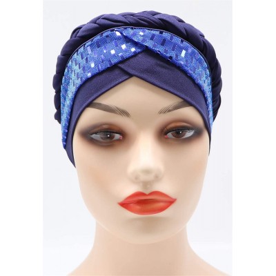 Skullies & Beanies Chemo Cancer Head Hat Cap Ethnic Bohemia Pre-Tied Twisted Braid Hair Cover Wrap Turban Headwear - C0198MYU...
