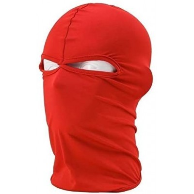 Balaclavas Windproof Full Balaclava Face Mask/Ultra-Thin Neck Gaiter Ski Hood Outdoor Sports Cycling Hat - Red - CF11M8JUIC3 ...
