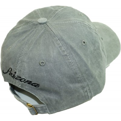 Baseball Caps USA City Embroidered Hat Adjustable Landscape Cotton Baseball Cap - Arizona-gray - CH18EIZZD3S $12.53
