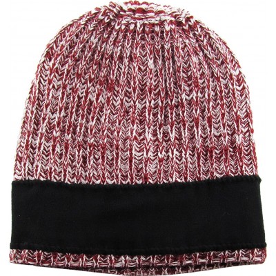 Skullies & Beanies Super Warm Slouchy Fleeced Long Beanie Warm Fur Lined Winter Knit Hat Thick Skull Cap - CH18GL6HD0Z $11.25