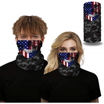 Balaclavas 5 Pack Unisex Sun UV Protection Anti Dust Neck Gaiter Mask Face Cover Bandana - 4 Pack-a - C7198ZX9C0T $18.51