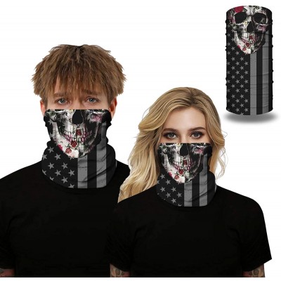 Balaclavas 5 Pack Unisex Sun UV Protection Anti Dust Neck Gaiter Mask Face Cover Bandana - 4 Pack-a - C7198ZX9C0T $18.51
