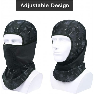 Balaclavas Cold Weather Face Mask Motorcycle - Black - CI18XQ0S9R4 $17.06