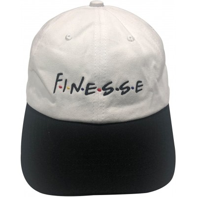 Baseball Caps Dad Hat Finesse Friends Letters Embroidered Baseball Cap Adjustable Strapback Unisex - Finesse-black White - CH...