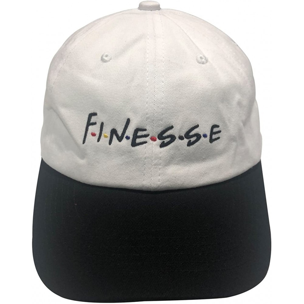 Baseball Caps Dad Hat Finesse Friends Letters Embroidered Baseball Cap Adjustable Strapback Unisex - Finesse-black White - CH...