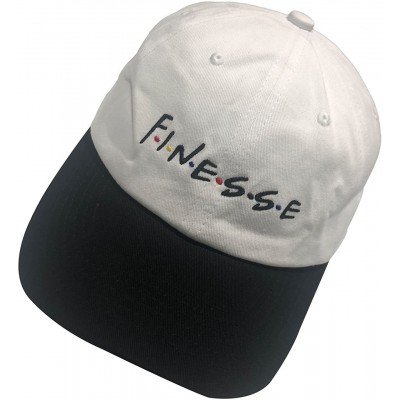 Baseball Caps Dad Hat Finesse Friends Letters Embroidered Baseball Cap Adjustable Strapback Unisex - Finesse-black White - CH...