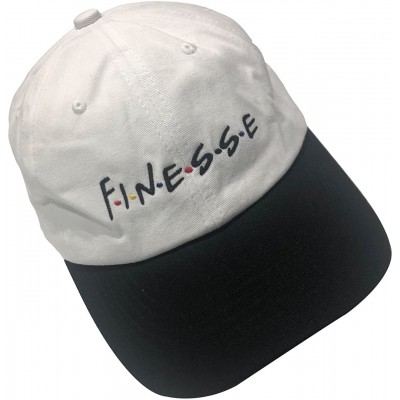 Baseball Caps Dad Hat Finesse Friends Letters Embroidered Baseball Cap Adjustable Strapback Unisex - Finesse-black White - CH...