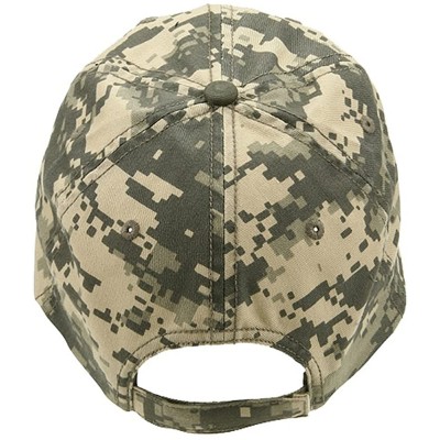 Baseball Caps Enzyme Washed Camo Cap - Digital Camo - C518EG56GHY $13.76