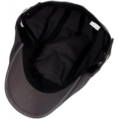 Newsboy Caps Men's Cotton Flat Ivy Gatsby Newsboy Driving Hat Cap - 2 Pack-c - CP189NN32A5 $17.79